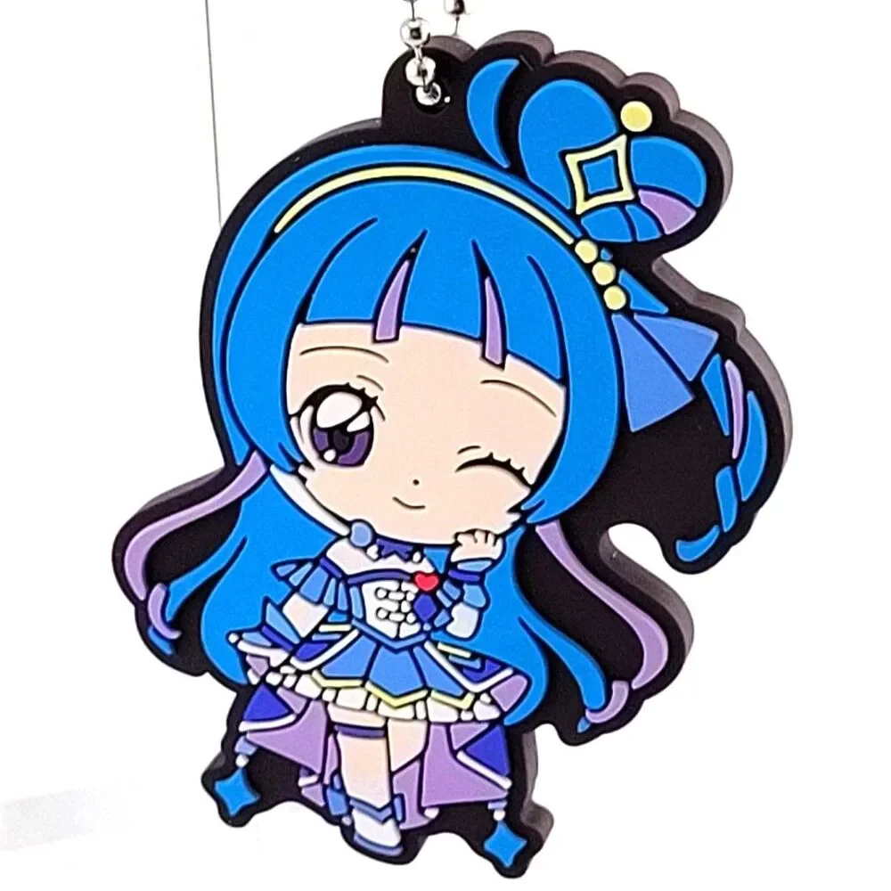 Cure Wink - Bandai You and Idol Pretty Cure Blue Rubber Mascot